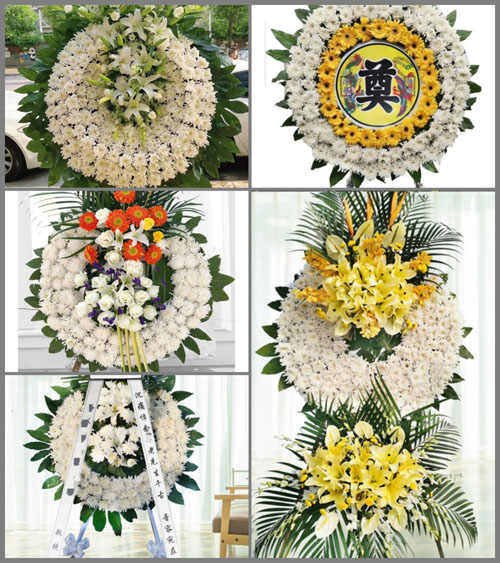 上海崇明区横沙乡兴隆村花圈速递