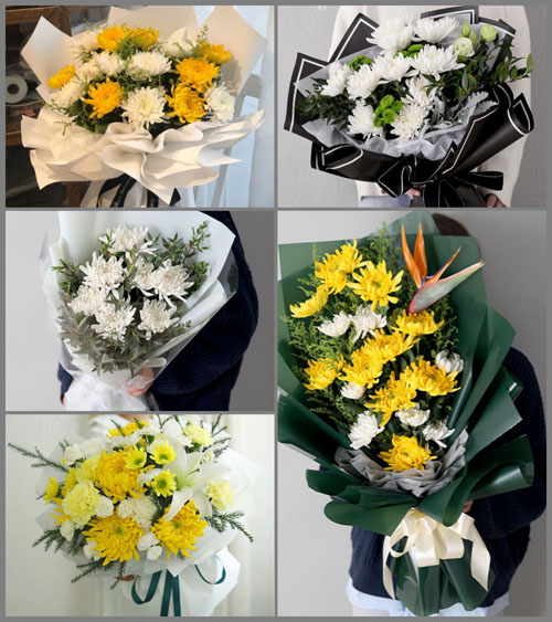 上海崇明区横沙乡兴隆村白事花束代送